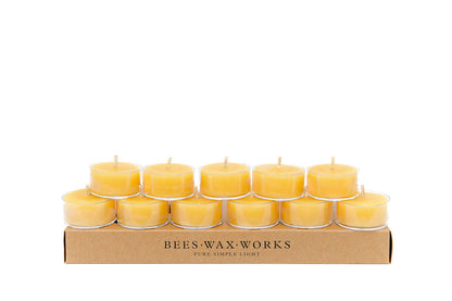 Beeswax Tea Lights Twelve Box