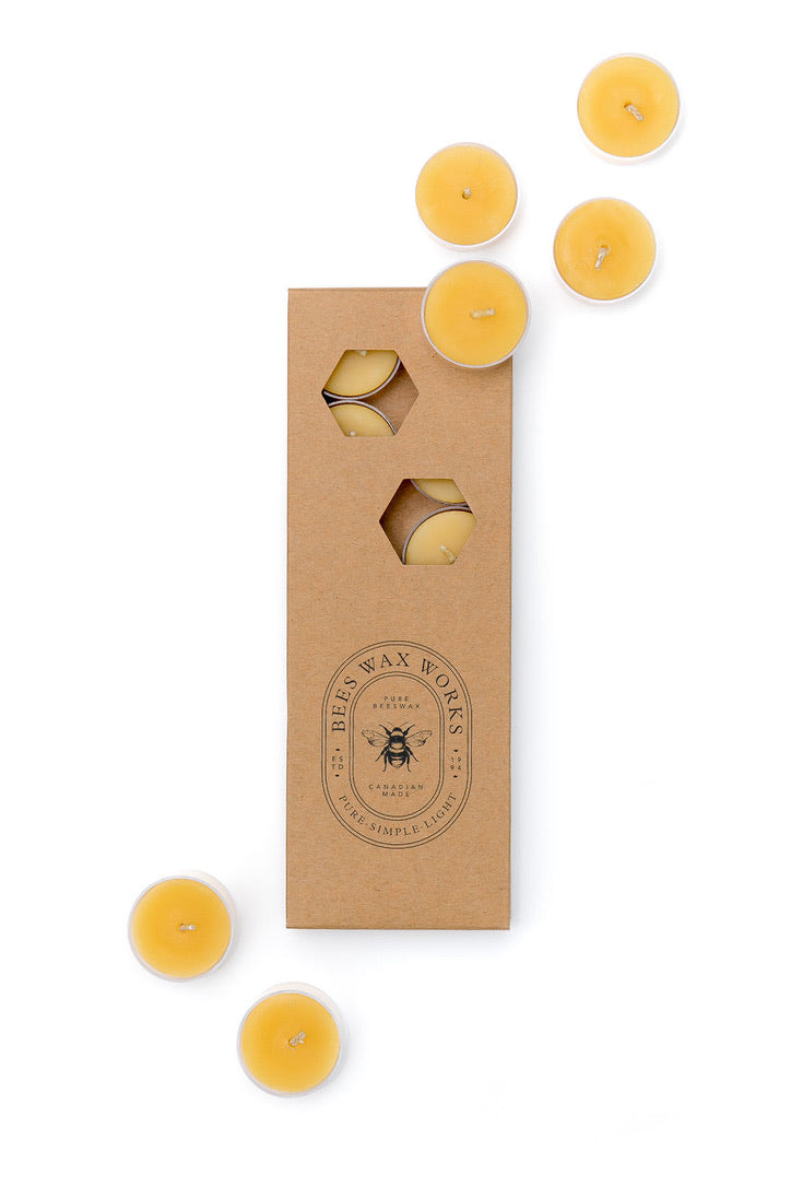 Beeswax Tea Lights Twelve Box