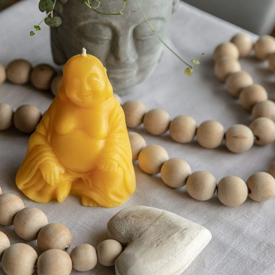 Laughing Buddha Candle