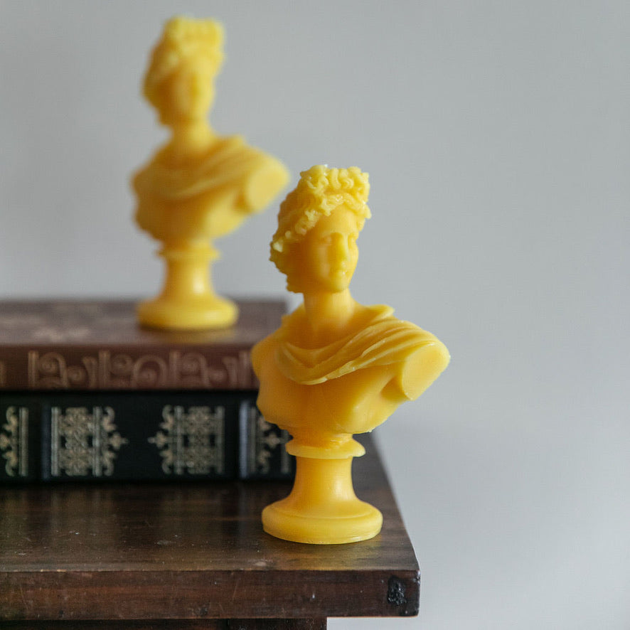 Apollo Bust Candle