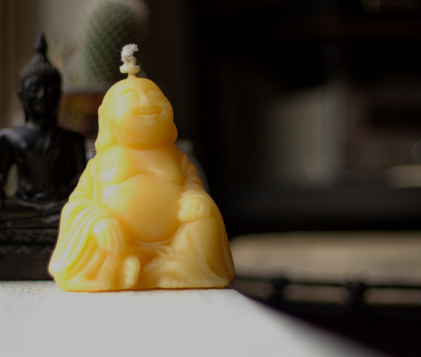 Laughing Buddha Candle