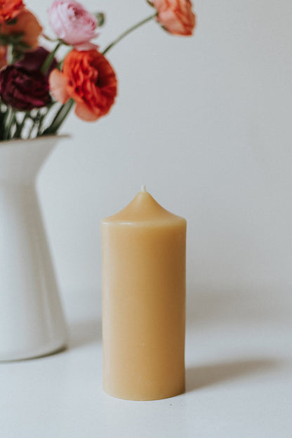 Bell Top Six Inch Pillar Candle