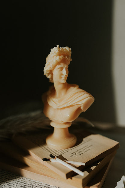 Apollo Bust Candle